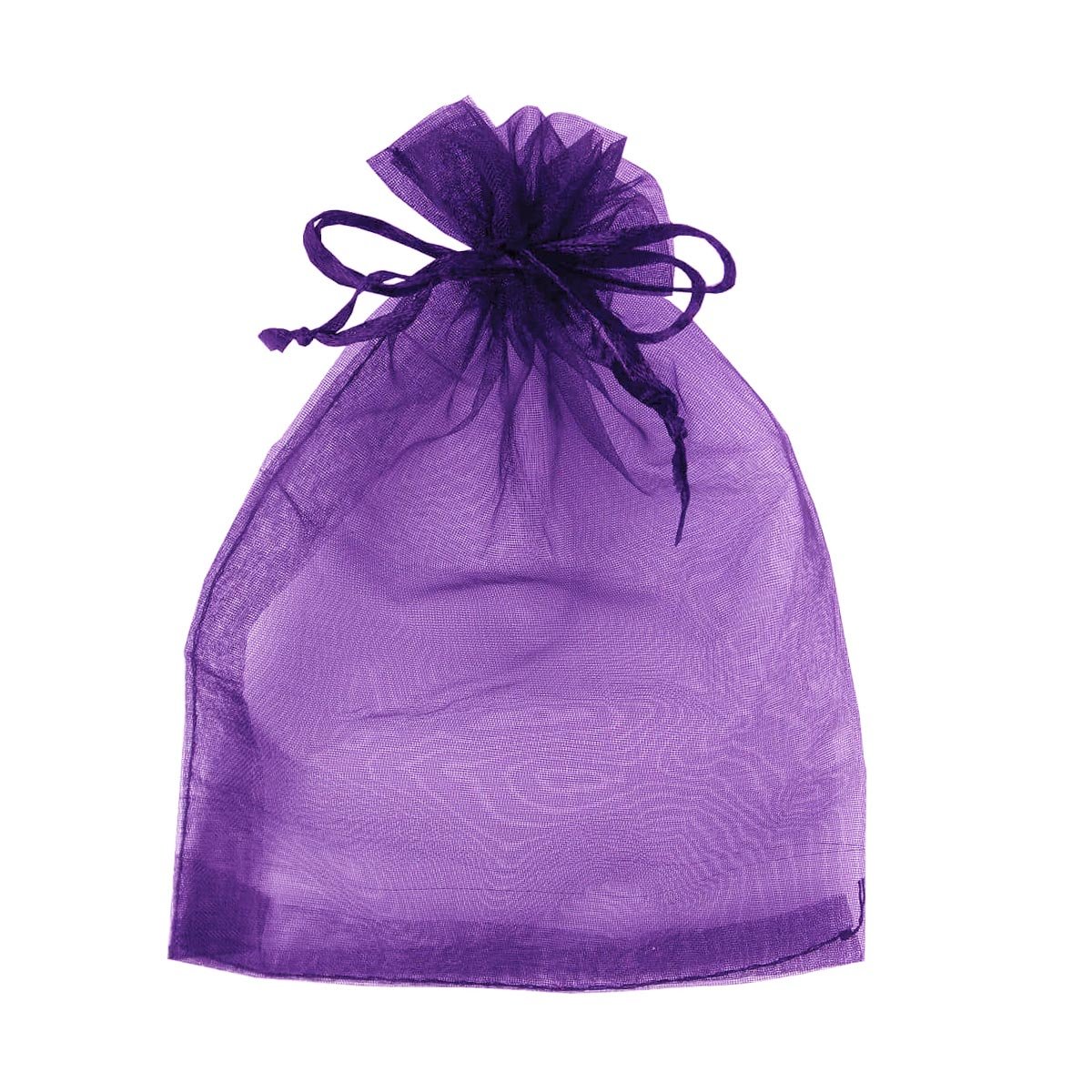 Sacos de Organza Roxo – 12 x 16 – Kit com 10 unidades