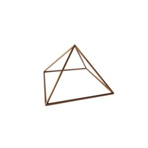 Pirâmide de Cobre Vazada - 10 cm