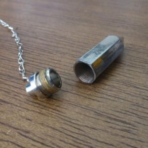 Pêndulo Sextavado com Testemunho - Prateado - Imagem 2