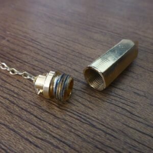 Pêndulo Sextavado com Testemunho - Dourado - Imagem 2