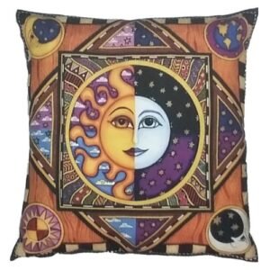 Capa para Almofada 35 x 35 - Sol e Lua