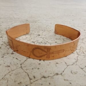 Pulseira Energética Cobre Cruz Ansata