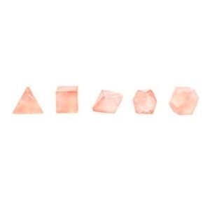 Kit Sólidos Platônicos - Quartzo Rosa - Imagem 2