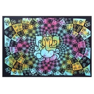 Colcha Indiana Solteiro Om Ganesha - Imagem 1