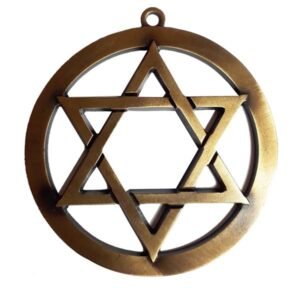 Símbolo de Parede Hexagrama - Ouro Velho - Imagem 1